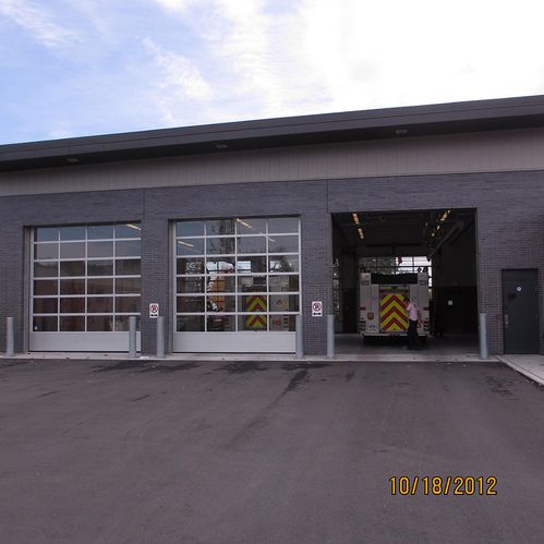 Fire Hall garage doors 